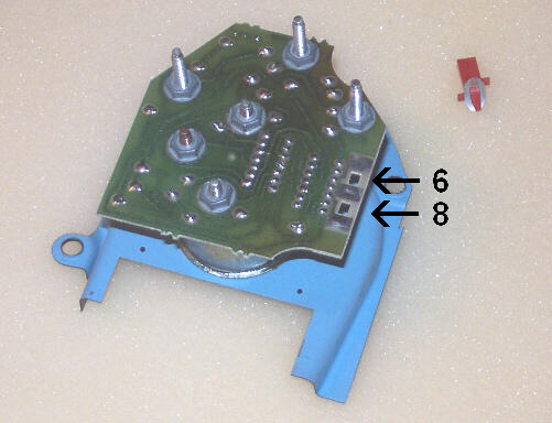 Back of Tachometer circuit board